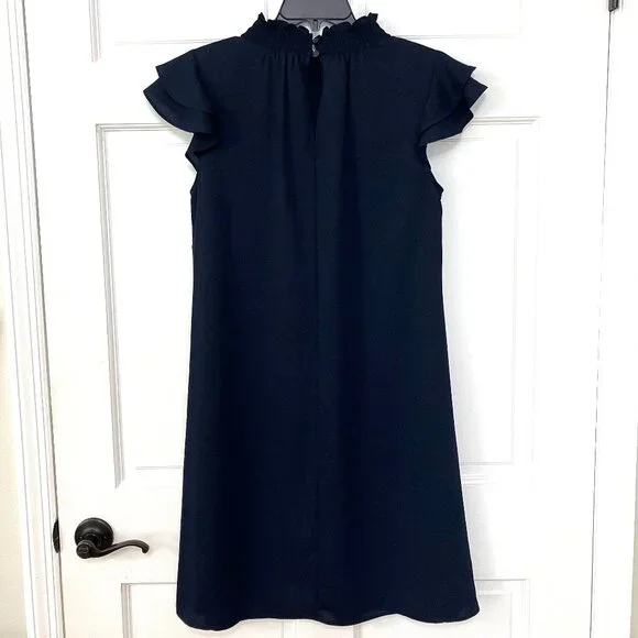 Ann Taylor Navy Dress Size M - Picture 2 of 3